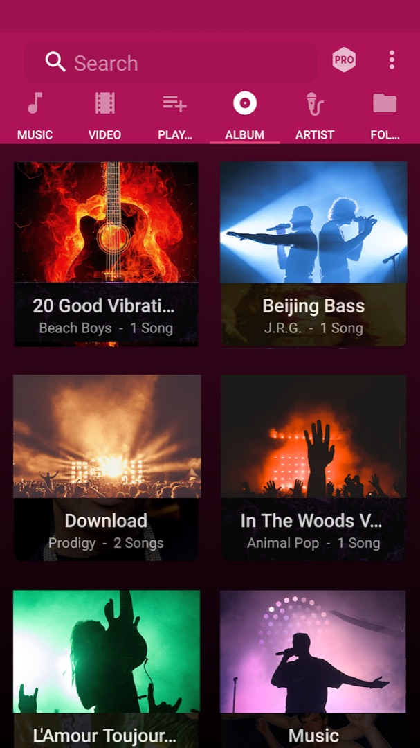Albums with covers